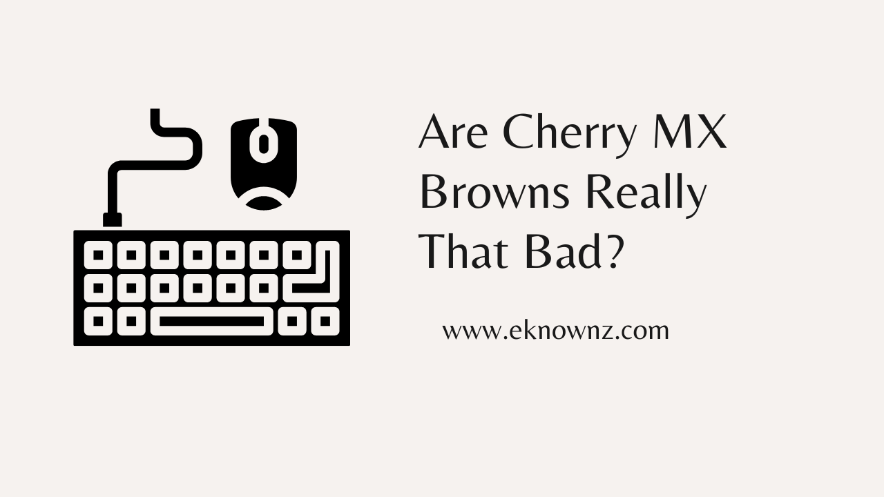 Are Cherry MX Browns Really That Bad