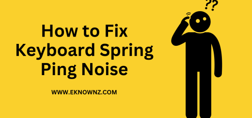 How to Fix Keyboard Spring Ping Noise