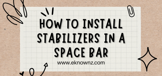 How to Install Stabilizers In A Space Bar