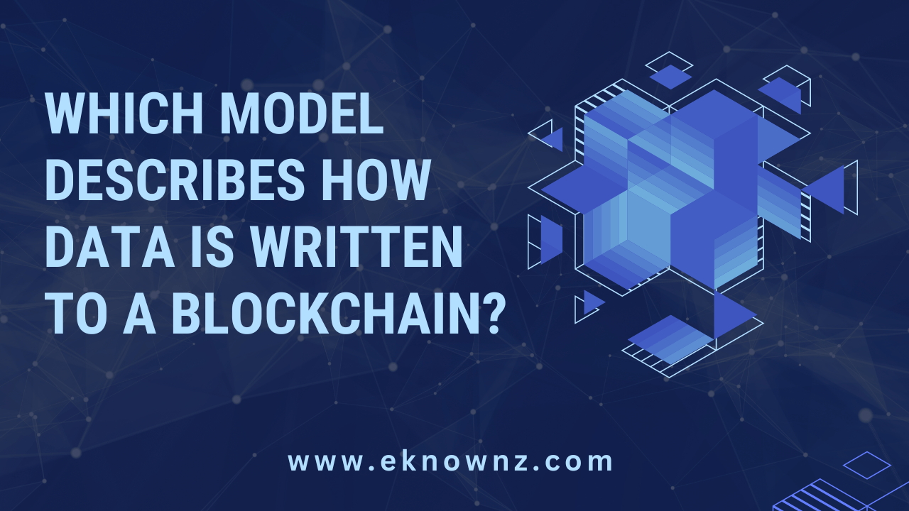 Which Model Describes How Data is Written to a Blockchain