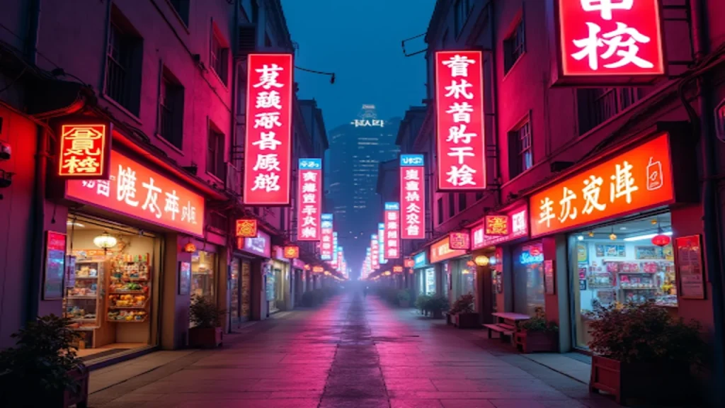 The Economic Impact of Neon Hanzi Signs